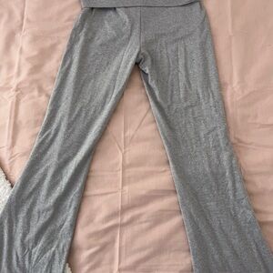 Gray Flared Pants